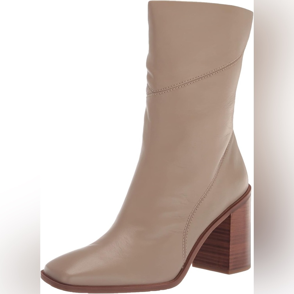 Franco Sarto Stevie Mid-Calf Bootie Beige